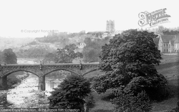 Photo of Richmond, Railway Bridge And Castle 1893