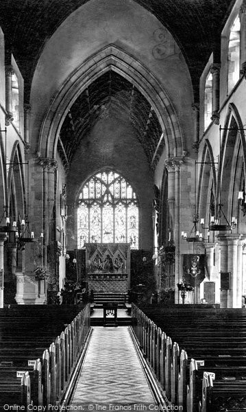 Photo of Richmond, St Mary's Church Interior 1923