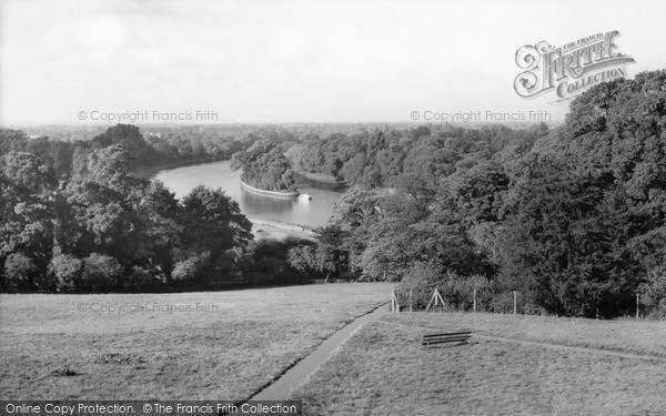 Photo of Richmond, Thames From The Park c.1960