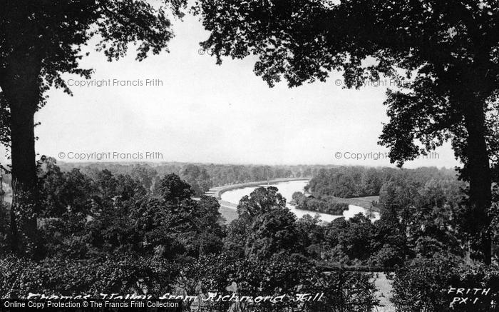 Photo of Richmond, Thames Valley From Richmond Hill c.1955