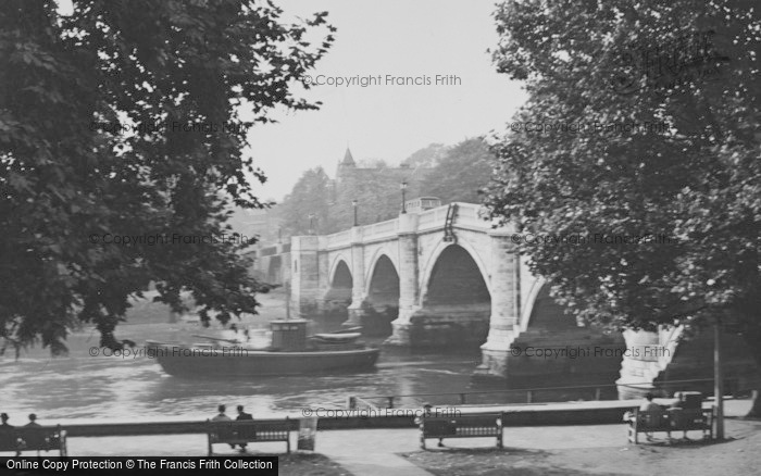 Photo of Richmond, The Bridge c.1950