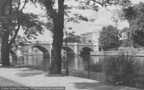 Photo of Richmond, The Bridge c.1955