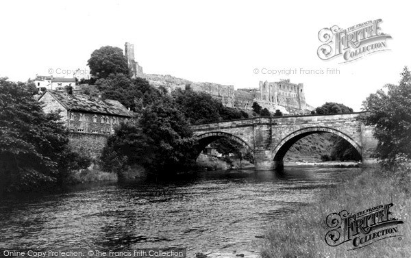 Photo of Richmond, The Castle And Bridge c.1965