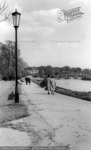 Photo of Richmond, The River Bank c.1965