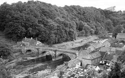 The River Swale From The Castle 1951, Richmond