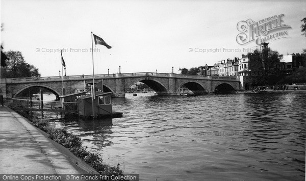 Photo of Richmond, The River Thames And Bridge c.1955