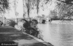 The River Thames And Bridge c.1965, Richmond