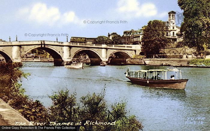 Photo of Richmond, The River Thames c.1950