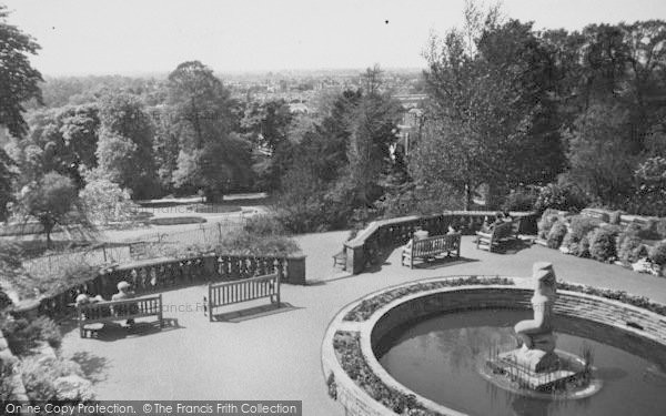 Photo of Richmond, The Terrace Gardens c.1955