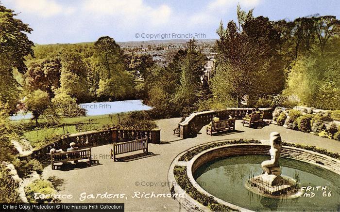 Photo of Richmond, The Terrace Gardens c.1955