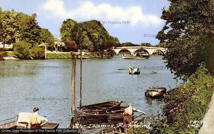 Photo of Richmond, The Thames c.1950