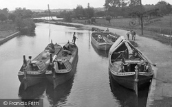 Canal Boats On The Canal 1921, Rickmansworth