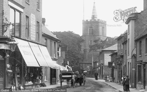 Photo of Rickmansworth, Church Tower From Church Street 1897