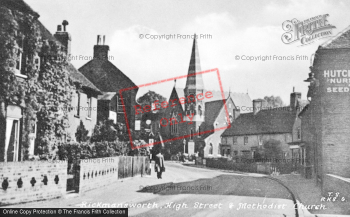 Photo of Rickmansworth, High Street And Methodist Church c.1950