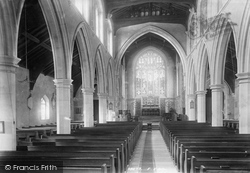 St Mary's Church Interior 1897, Rickmansworth