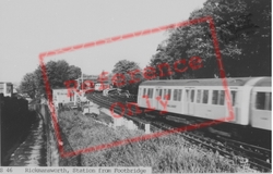 The Station From The Footbridge c.1960, Rickmansworth