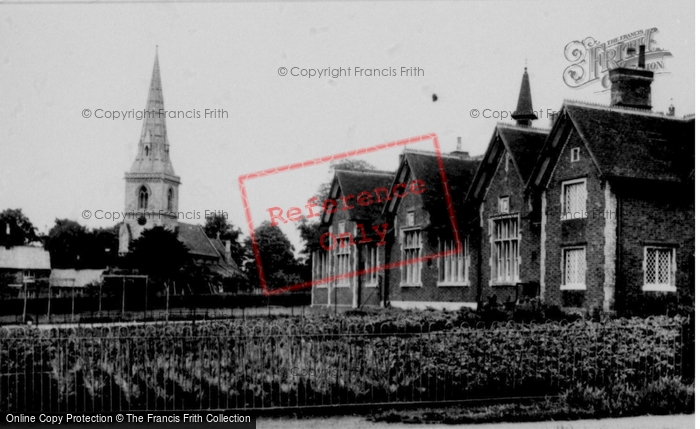 Photo of Ridgmont, School And Church c.1955