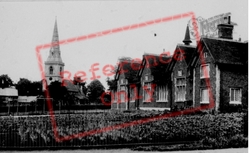 School And Church c.1955, Ridgmont