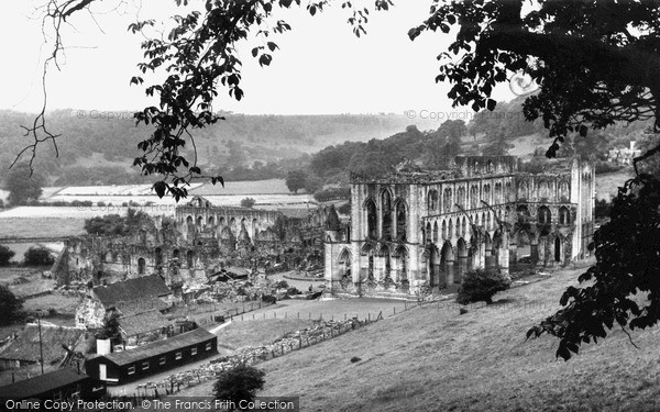 Photo of Rievaulx Abbey, 1951