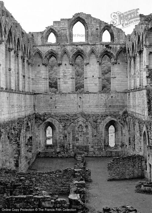Photo of Rievaulx Abbey, Refectory c.1957