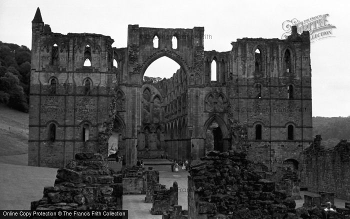 Photo of Rievaulx Abbey, West Front c.1957