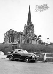Car By The Church c.1955, Rillington