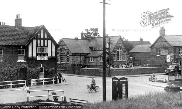 Photo of Rillington, School Corner c.1955