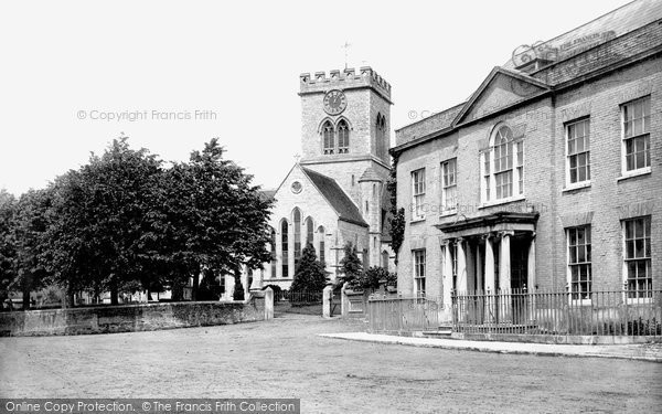 Photo of Ringwood, Church Of St Peter And St Paul From The Market Place 1890