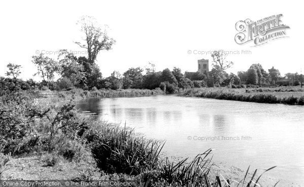 Photo of Ringwood, River Avon And Church c.1950