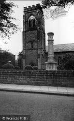 All Saints Church And War Memorial c.1955, Ripley