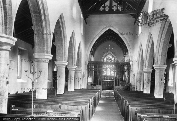 Photo of Ripley, All Saints Church, Interior 1893