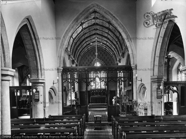 Photo of Ripley, All Saints Church, Interior 1893