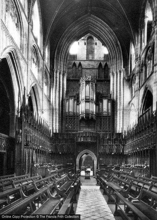 Photo of Ripon, Cathedral, Choir Looking West c.1910