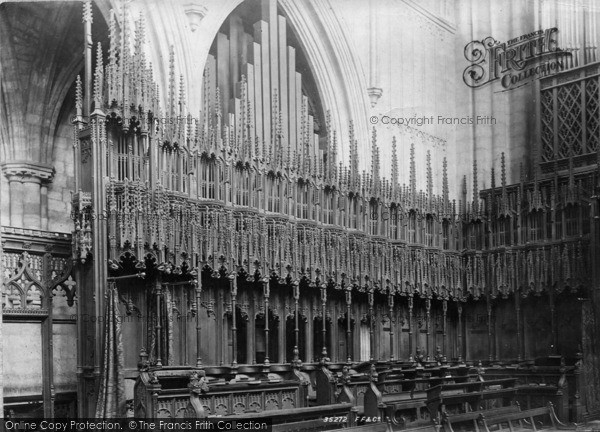 Photo of Ripon, Cathedral, Choir Stalls 1895