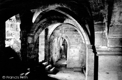Cathedral Crypt Under Chapter House c.1885, Ripon