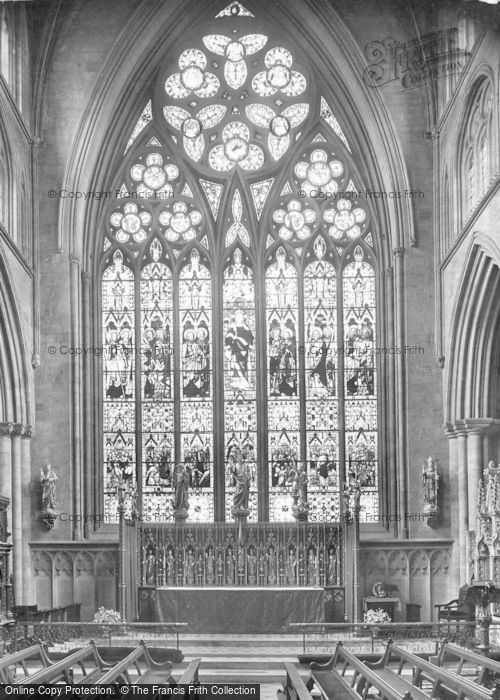 Photo of Ripon, Cathedral, East Window And Reredos 1923