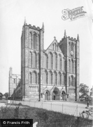 Cathedral, North West c.1885, Ripon