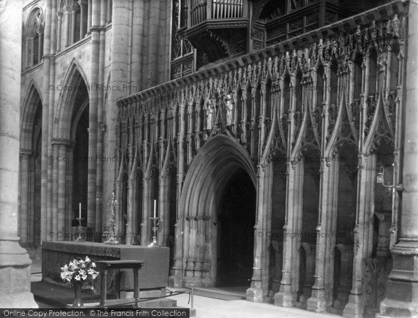 Photo of Ripon, Cathedral Screen 1935