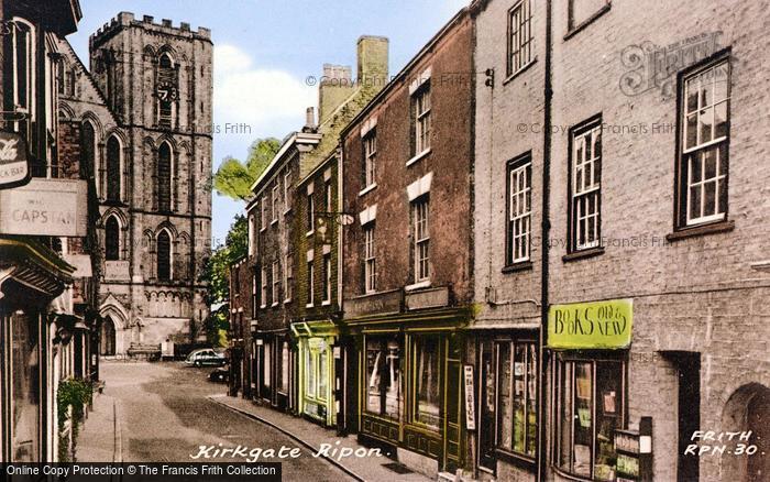 Photo of Ripon, Kirkgate c.1955