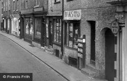 Kirkgate, Shops c.1955, Ripon