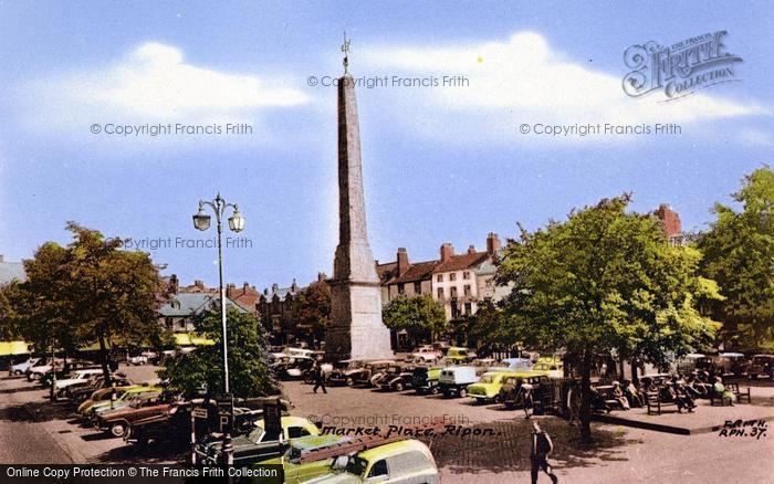 Photo of Ripon, Market Place c.1955