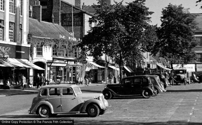 Photo of Ripon, Market Place, Cars c.1950