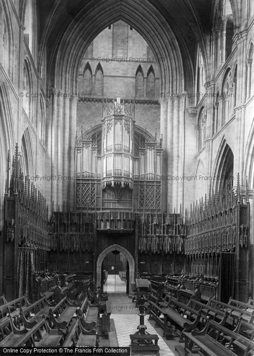 Photo of Ripon, Minster, Choir West 1895