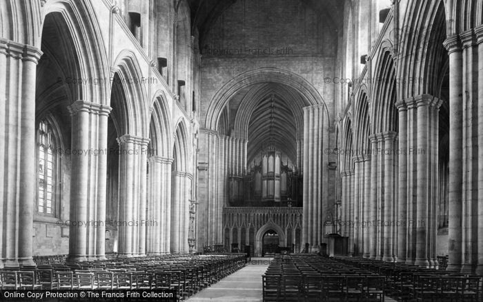 Photo of Ripon, Minster, Nave East 1895
