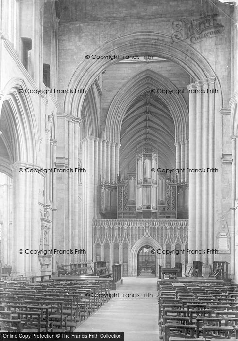 Photo of Ripon, Minster, Nave East 1895