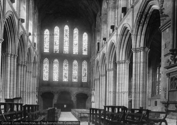 Photo of Ripon, Minster, Nave West 1895