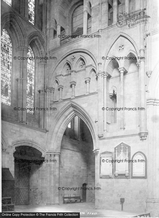 Photo of Ripon, Minster, Norman Details In Transept 1895