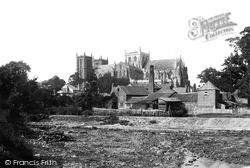 The Cathedral And The Weir c.1885, Ripon