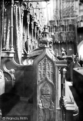The Cathedral, Bishop's Stall 1914, Ripon