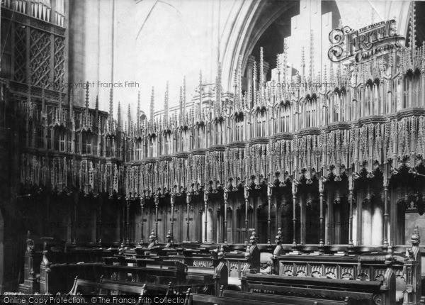 Photo of Ripon, The Cathedral, Choir Stalls c.1885